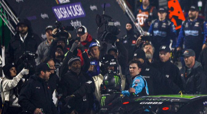 Ty Gibbs, Sam Mayer tussle on pit road after Martinsville race