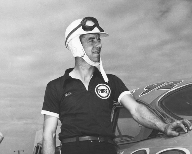 Herb Thomas, winner of 1951, 1954 and 1955 Southern 500s.  (Photo by ISC Archives/CQ-Roll Call Group via Getty Images)