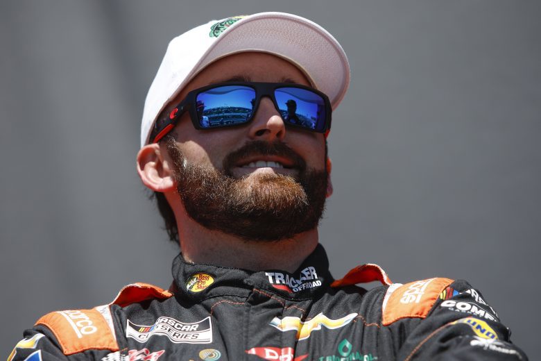 HAMPTON, GEORGIA - MARCH 20: Austin Dillon, driver of the #3 Bass Pro Shops/Tracker Off Road Chevrolet, waits backstage during driver intros prior to the NASCAR Cup Series Folds of Honor QuikTrip 500 at Atlanta Motor Speedway on March 20, 2022 in Hampton, Georgia. (Photo by Sean Gardner/Getty Images) | Getty Images