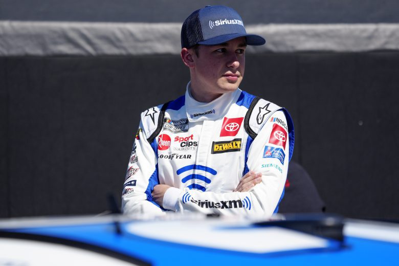 RICHMOND, VIRGINIA - APRIL 02: Christopher Bell, driver of the #20 SiriusXM Toyota, looks on during qualifying for the NASCAR Cup Series Toyota Owners 400 at Richmond Raceway on April 02, 2022 in Richmond, Virginia. (Photo by Jacob Kupferman/Getty Images) | Getty Images