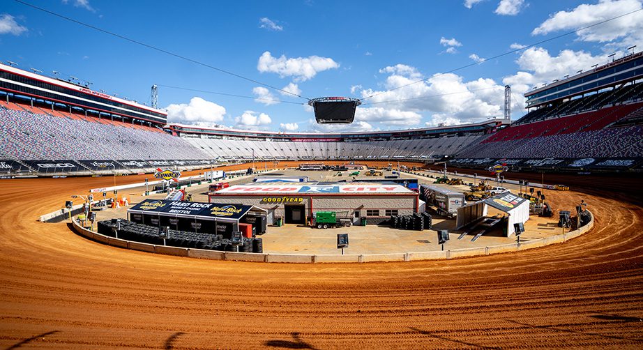 View from the track at Bristol Motor Speedway