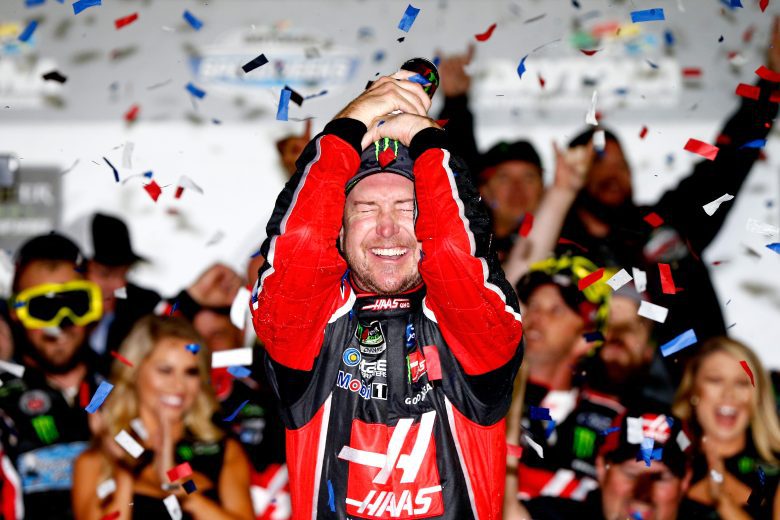 DAYTONA BEACH, FL - FEBRUARY 26: Kurt Busch, driver of the #41 Haas Automation/Monster Energy Ford, celebrates in Victory Lane after winning the 59th Annual DAYTONA 500 at Daytona International Speedway on February 26, 2017 in Daytona Beach, Florida. (Photo by Sean Gardner/Getty Images) | Getty Images