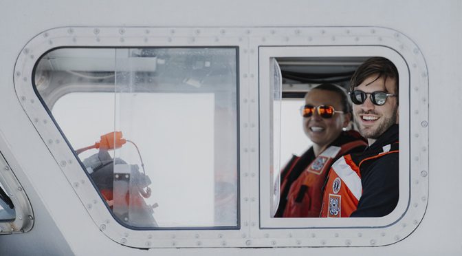 Featured Image for Coast-to-coast: Daniel Suárez visits U.S. Coast Guard station to support Mission 600