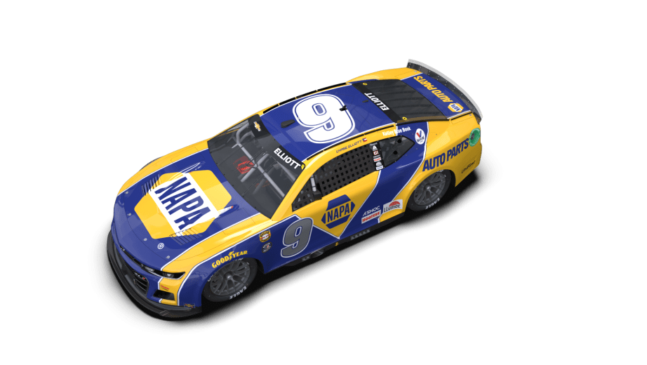 First look Chase Elliott Darlington throwback paint scheme NASCAR
