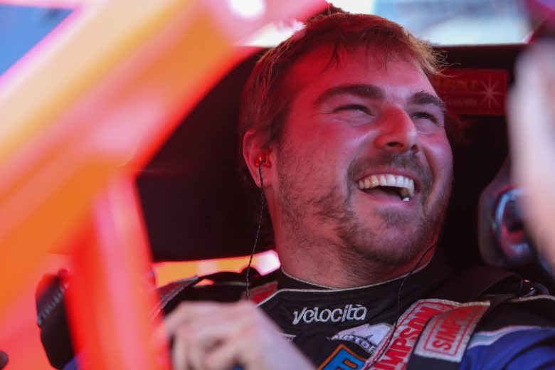 Dan Speeney at Bowman Gray Stadium in Winston-Salem, North Carolina, on April 23, 2022. (Adam Fenwick/NASCAR)
