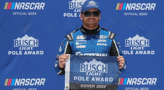 Chris Buescher lands first Cup Series pole in Dover qualifying