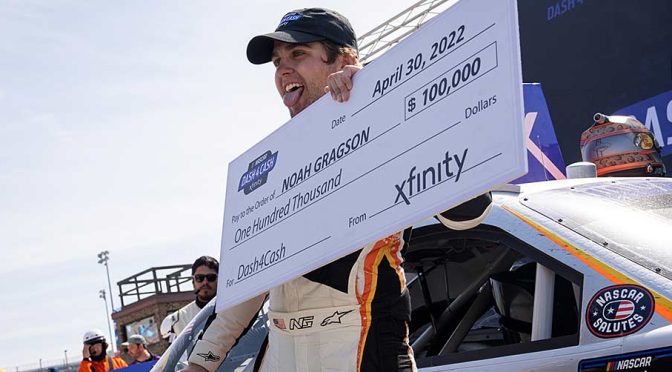 Noah Gragson collects $100,000 payday as Dash 4 Cash wraps at Dover