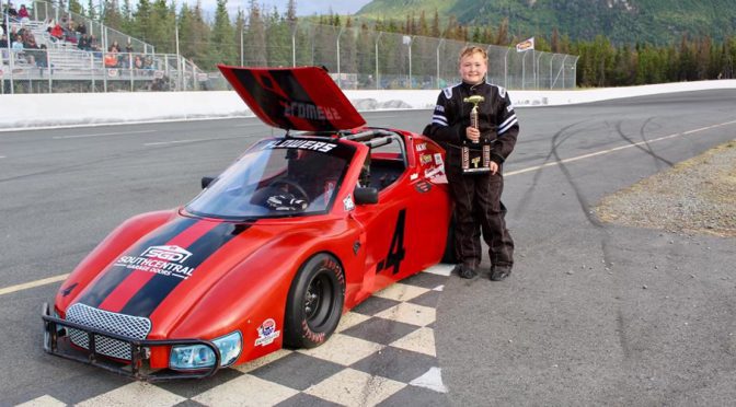 Featured image for 11-year-old Wyatt Flowers goes from backyard track to championship at Alaska Raceway Park