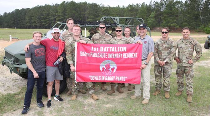 Featured image for Austin Dillion, Tyler Reddick train alongside paratroopers from U.S. Army Advanced Airborne School