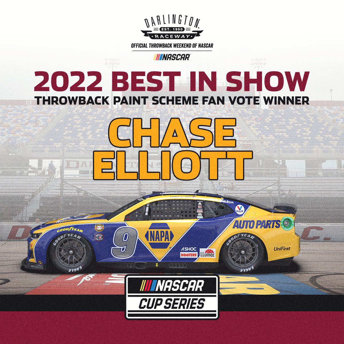 Chase Elliott Darlington Throwback