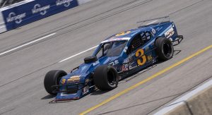 Donny Lia, driver of the #3 Propane Plus – SYP, during the Virginia Is For Racing Lovers 150 for the NASCAR Whelen Modified Tour at Richmond Raceway in Richmond, Virginia on April 1, 2022. (Sanjay Suchak/NASCAR)