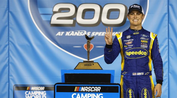 Zane Smith cruises to Truck Series win at Kansas Speedway