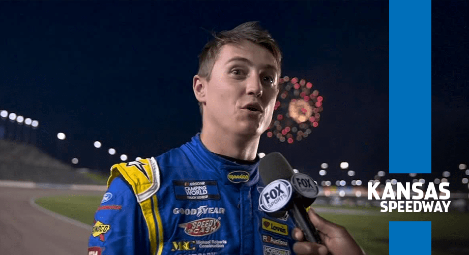 Zane Smith after Kansas win 'One of my easier ones' NASCAR