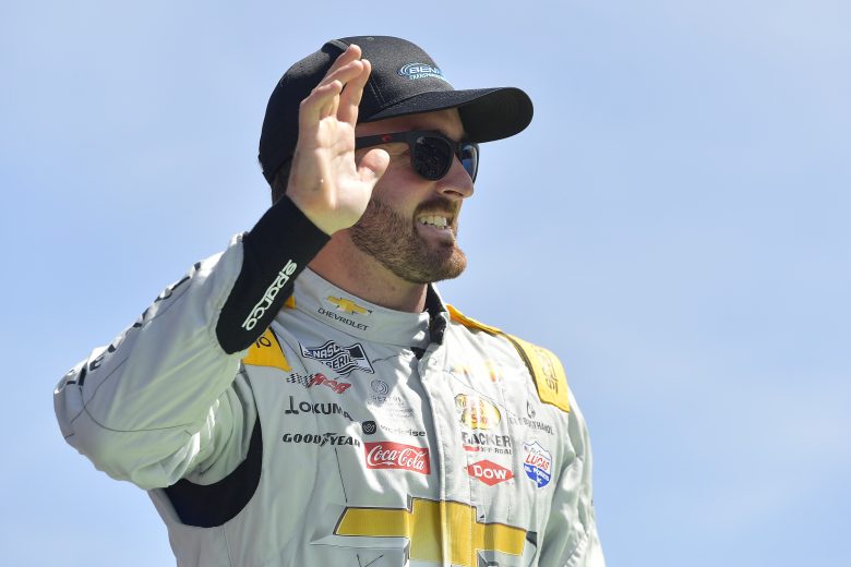 AUSTIN, TEXAS - MARCH 27: Austin Dillon, driver of the #3 Bennett Chevrolet, waves to fans onstage during driver intros prior to the NASCAR Cup Series Echopark Automotive Grand Prix at Circuit of The Americas on March 27, 2022 in Austin, Texas. (Photo by Logan Riely/Getty Images) | Getty Images