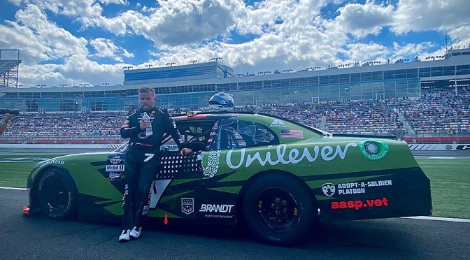 Featured Image for Justin Allgaier just shy of victory in JRM teammate showdown with Josh Berry at Charlotte