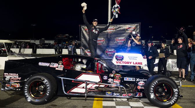 Featured image for Mike Christopher Jr. earns maiden Whelen Modified Tour win at Jennerstown