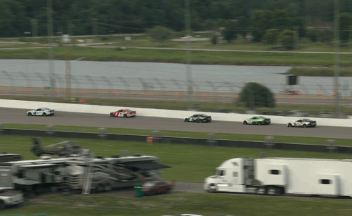 A crash for Kevin Harvick means we’ll finish this one in overtime.