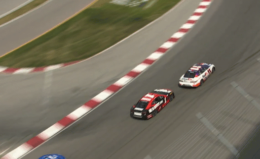Ross Chastain was never known for his patience. He boots Denny Hamlin early in Stage 2.