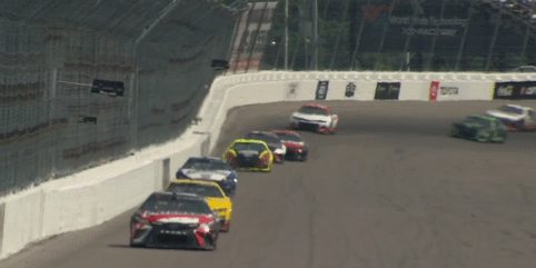 Safe to say that Denny Hamlin’s not too pleased with Ross Chastain.