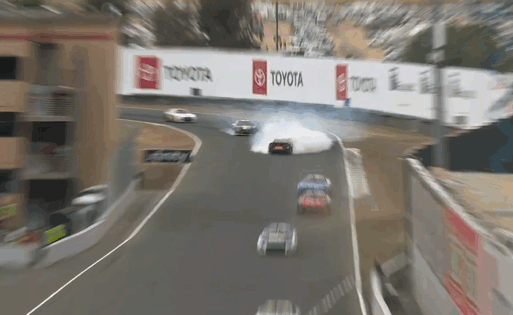 Tyler Reddick’s smoking up the place.
