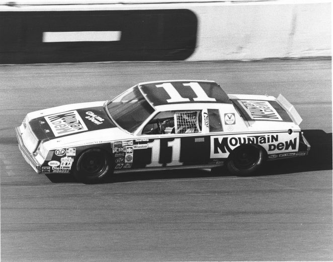 1982: Darrell Waltrip prepares to re-enter the race after a pit stop. (Photo by ISC Archives/CQ-Roll Call Group via Getty Images)