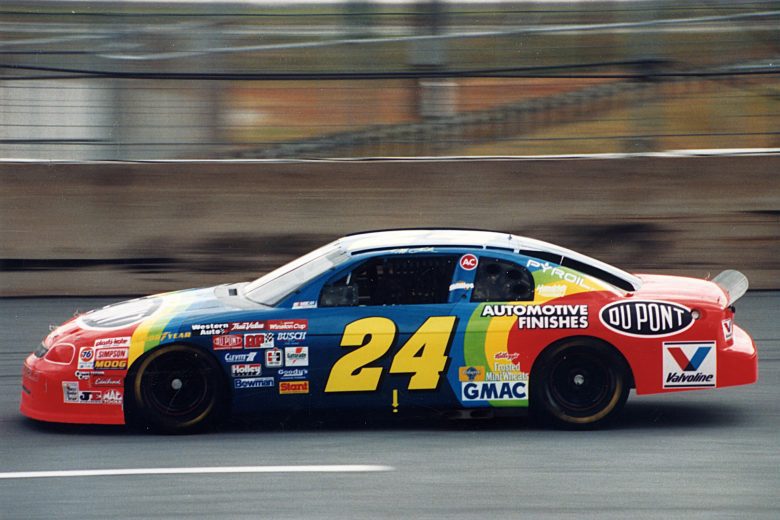 CONCORD, NC - 1995: Jeff Gordon won The Winston All Star event in his second try at the Charlotte Motor Speedway in Concord, North Carolina. (Photo by ISC Archives/CQ-Roll Call Group via Getty Images)