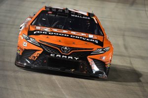 LEBANON, TENNESSEE - JUNE 26: Bubba Wallace, driver of the #23 Root Insurance Toyota, drives during the NASCAR Cup Series Ally 400 at Nashville Superspeedway on June 26, 2022 in Lebanon, Tennessee. (Photo by Logan Riely/Getty Images) | Getty Images