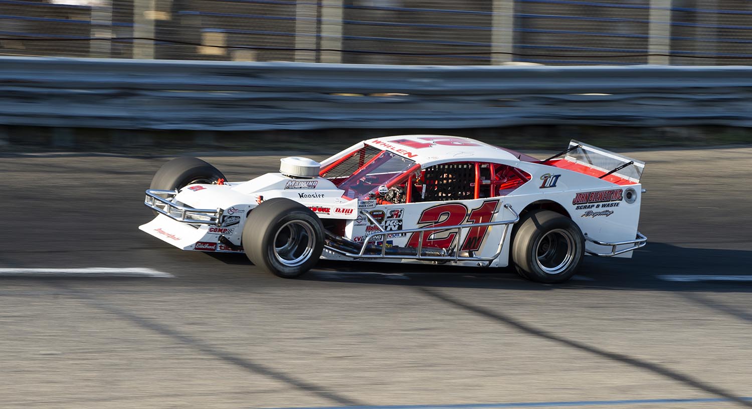 Jimmy Blewett during qualifying for the NASCAR Whelen Modified Tour Jersey Shore 150 on May 18, 2019 at Wall Stadium Speedway in Wall Township, New Jersey. (Photo: Mike Lawrence/NASCAR)