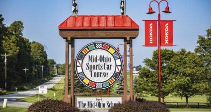 Entrance sign to Mid-Ohio Sports Car Course