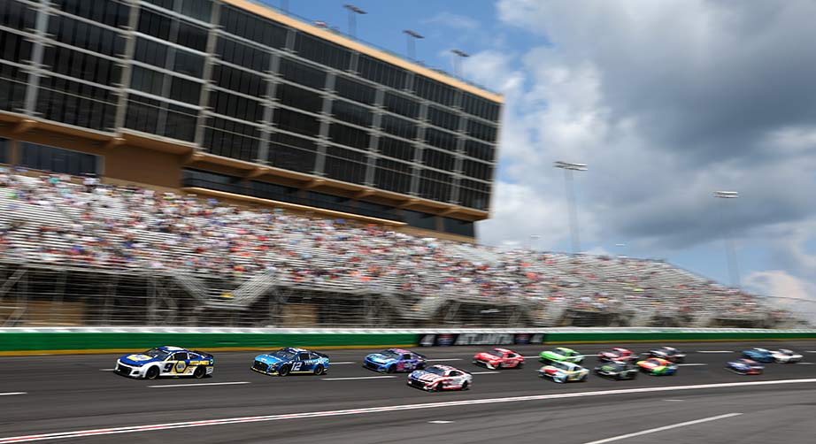View from the track at Atlanta Motor Speedway
