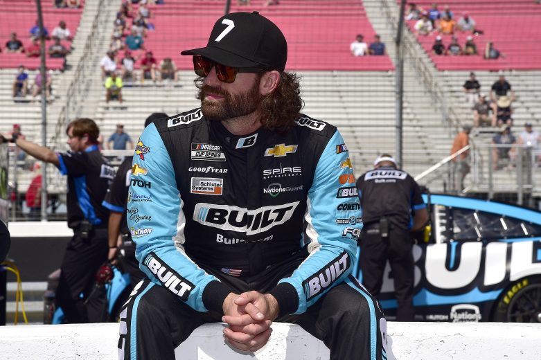 MADISON, ILLINOIS - JUNE 04: Corey LaJoie, driver of the #7 Built.com Chevrolet, looks on during qualifying for the NASCAR Cup Series Enjoy Illinois 300 at WWT Raceway on June 04, 2022 in Madison, Illinois. (Photo by Jeff Curry/Getty Images) | Getty Images