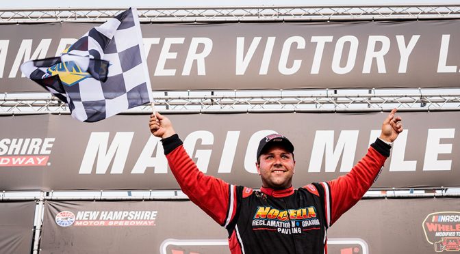 Anthony Nocella scores first Whelen Modified Tour win in wild finish at New Hampshire