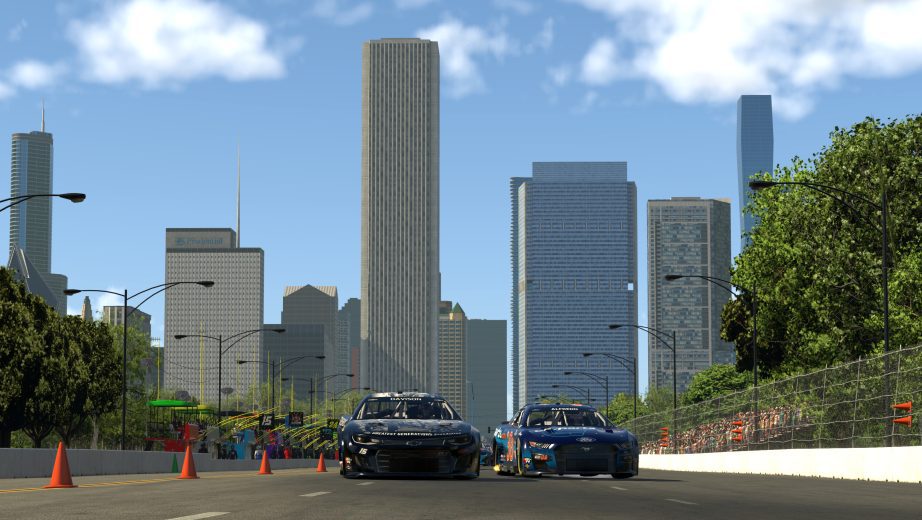 James Davison, driver of the #15 Chevrolet races during the eNASCAR iRacing Pro Invitational Series race at virtual Chicago Street Course on June 02, 2021 in Chicago, Illinois. (Photo by Chris Graythen/Getty Images) | Getty Images
