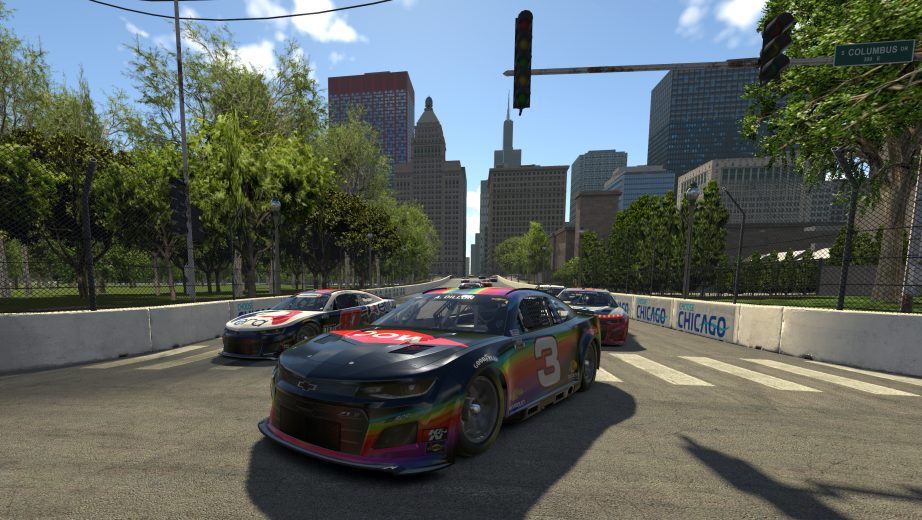 Austin Dillon, driver of the #3 Chevrolet races during the eNASCAR iRacing Pro Invitational Series race at virtual Chicago Street Course on June 02, 2021 in Chicago, Illinois. (Photo by Chris Graythen/Getty Images) | Getty Images