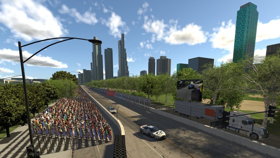 iRacing scenes from Chicago Street Circuit NASCAR