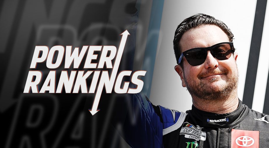 Kurt Busch looking off into the distance