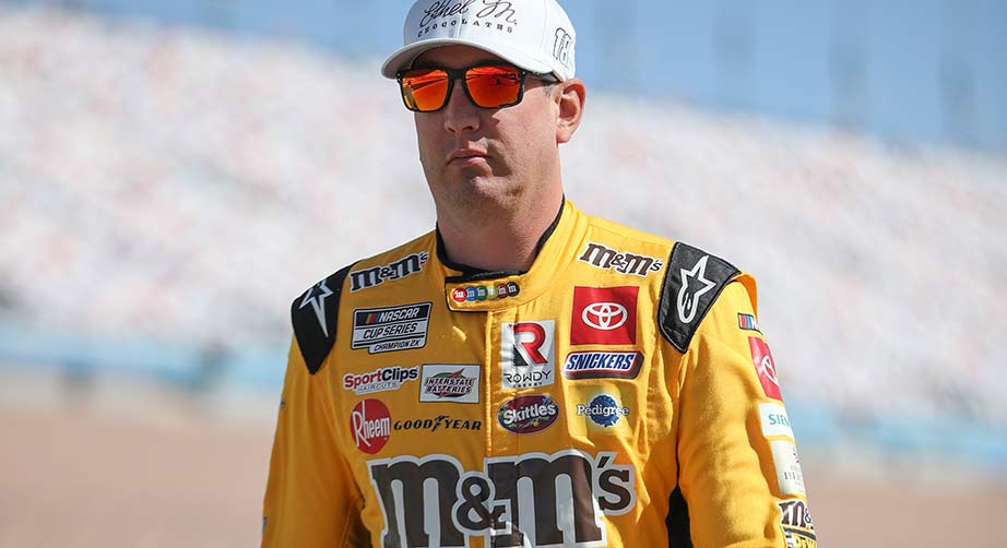 Kyle Busch on the grid at Las Vegas Motor Speedway
