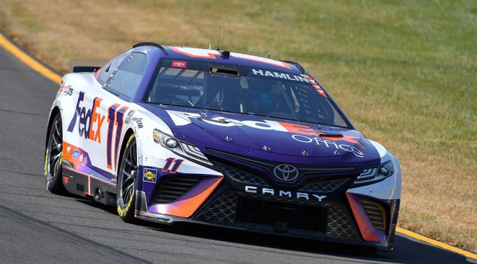 Featured Image for NASCAR disqualifies Pocono winner Denny Hamlin, runner-up Kyle Busch; Chase Elliott inherits victory