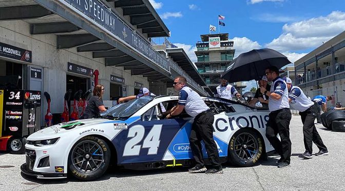 Featured image for No. 24 team adapts after hauler fire at Indy: ‘Everybody’s safe’