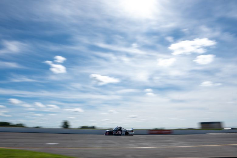 Zane Smith driving at IRP