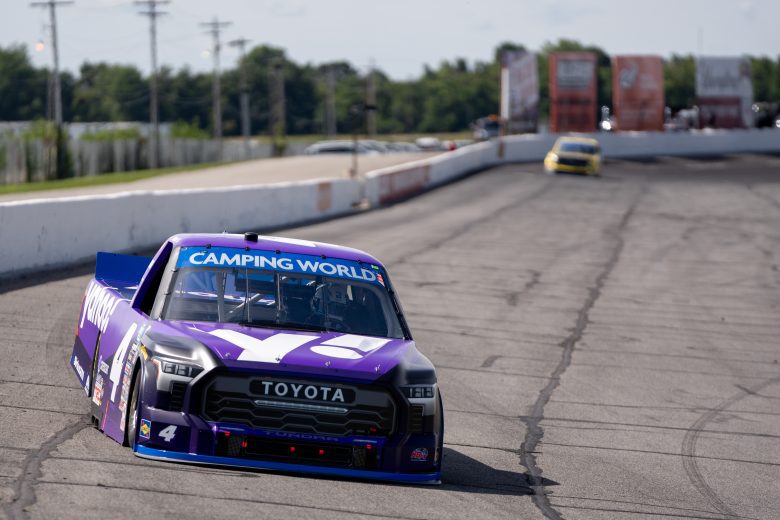 John Hunter Nemechek driving at IRP