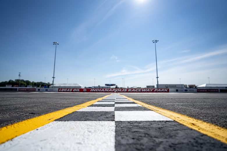 A shot of the start/finish line at IRP