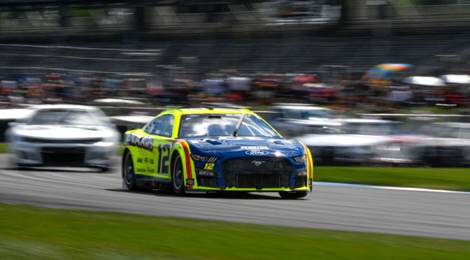 Featured Image for Ryan Blaney frustrated with end of Indy race: ‘People just run over each other’