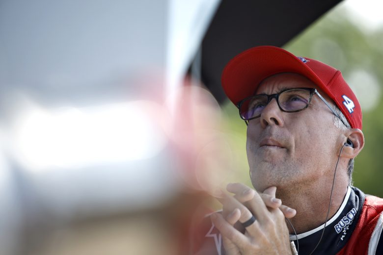 Kevin Harvick looks puzzled