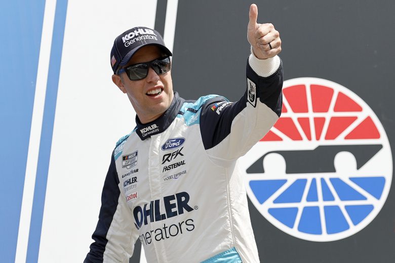 Brad Keselowski thumbs up