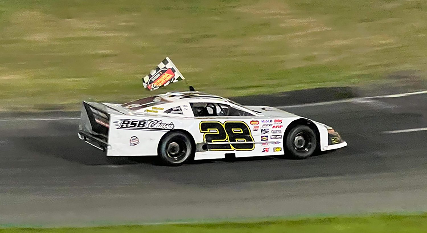 Ricky Bly celebrates one of his 10 victories so far this season.