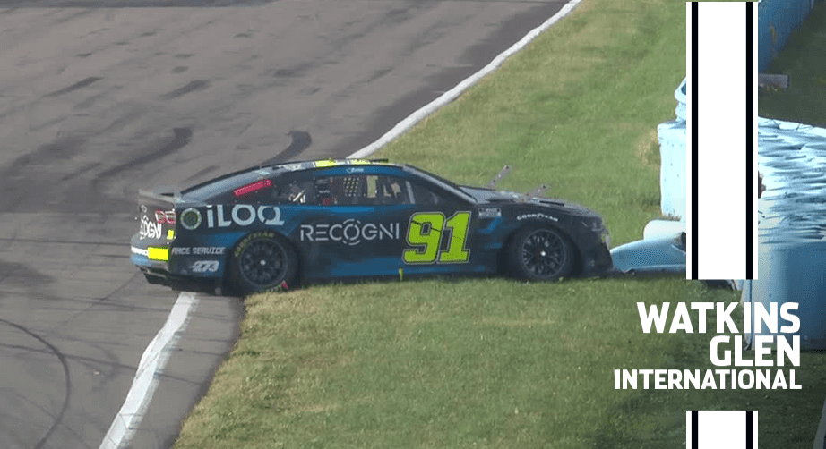 Kimi Räikkönen's race ends early after crash at Watkins Glen