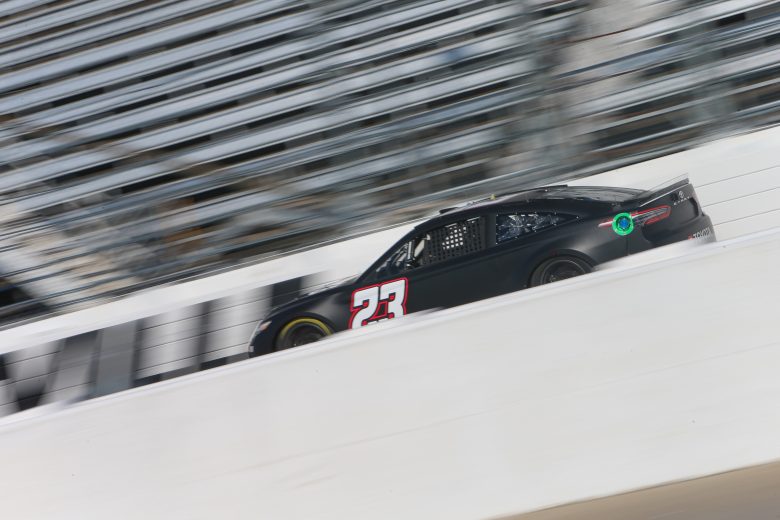 Ty Gibbs behind the wheel of the No. 23 Toyota at Day 1 of the Martinsville Speedway organizational test