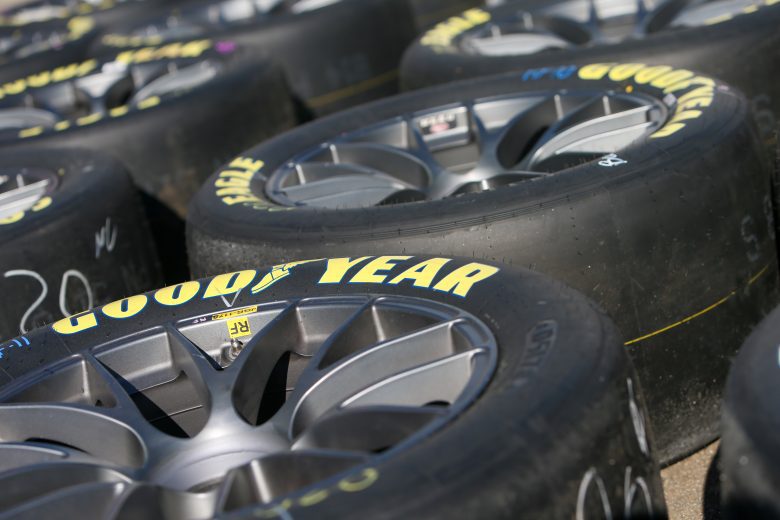 Goodyear tires on hand for Martinsville Speedway organizational test