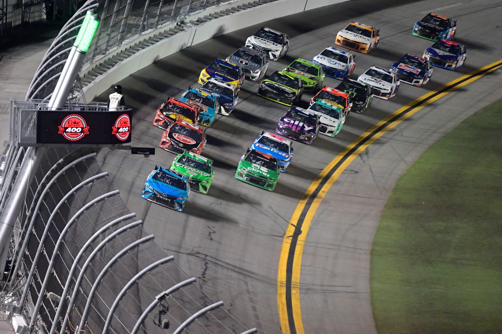 Cup drivers race at Daytona